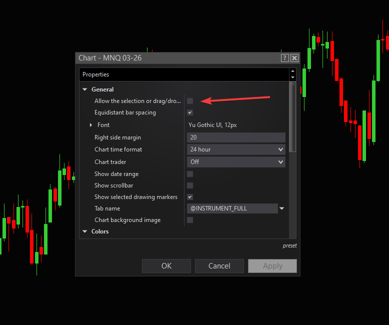 Disable drag and drop